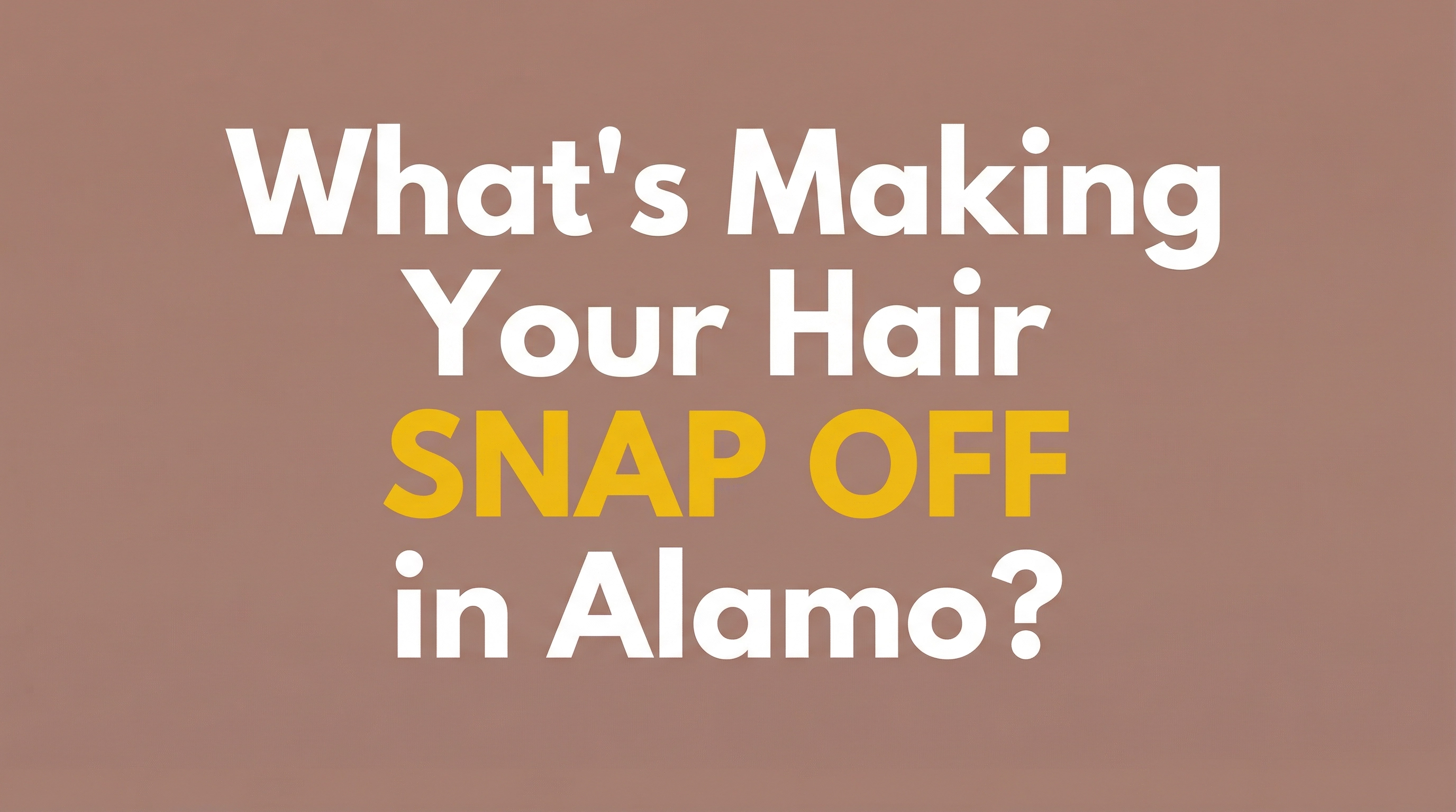 fix chemical damage hair breakage alamo ca