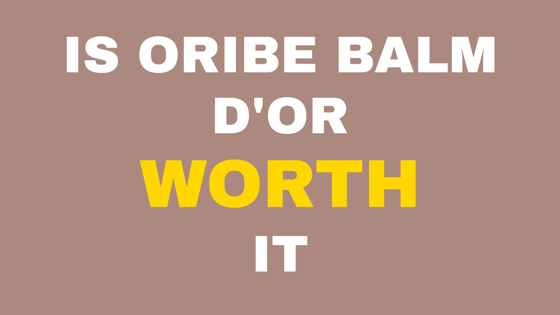 Is Oribe Balm d'Or Actually Worth It for Your Alamo Hair?
