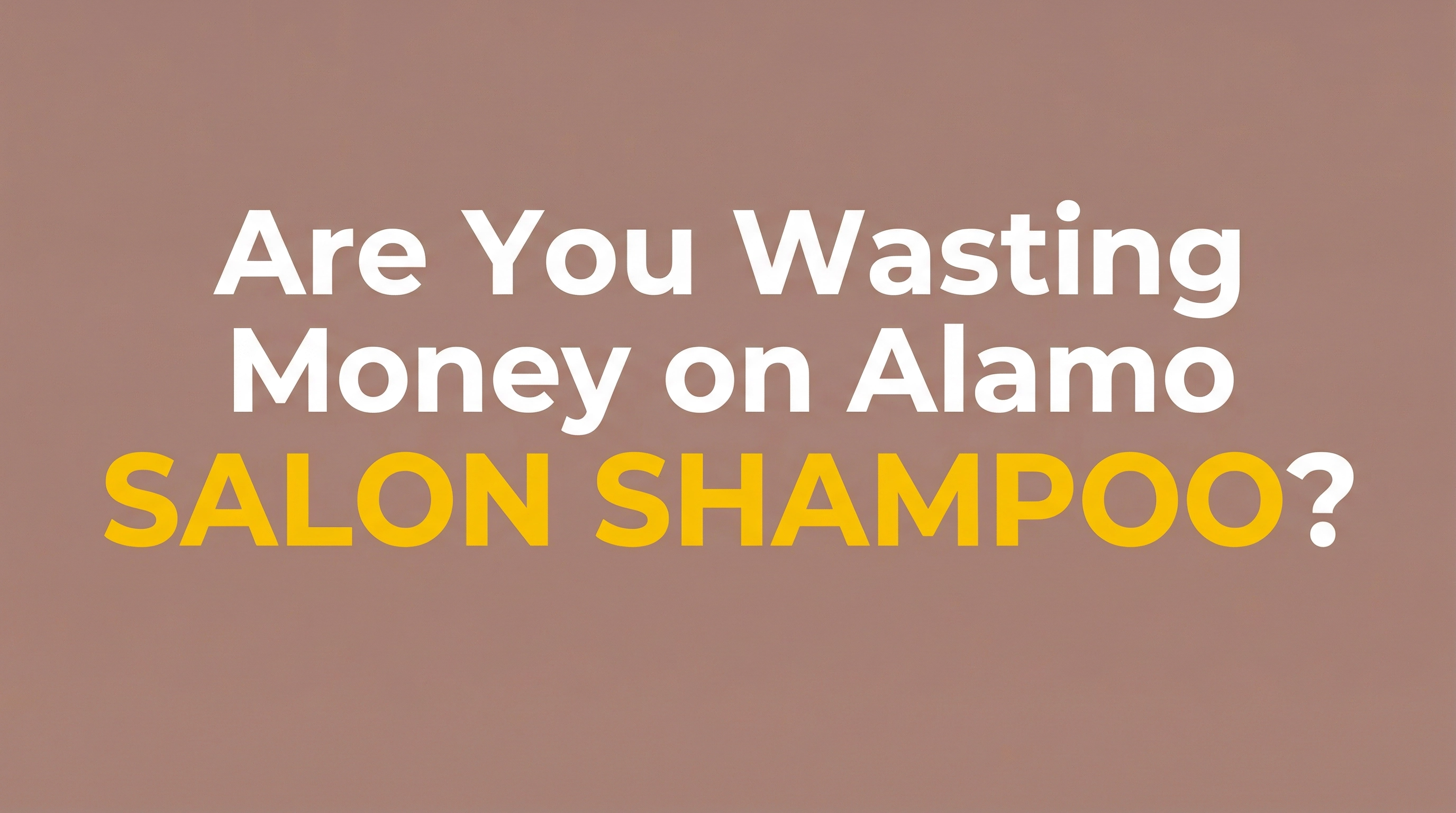 salon vs drugstore shampoo alamo ca