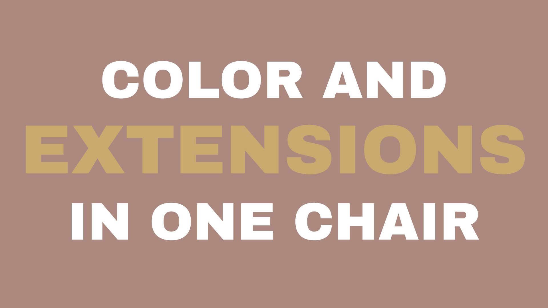 Color and extensions in one chair at Kinsley + Mane Hair and Extension Lounge, Alamo CA.