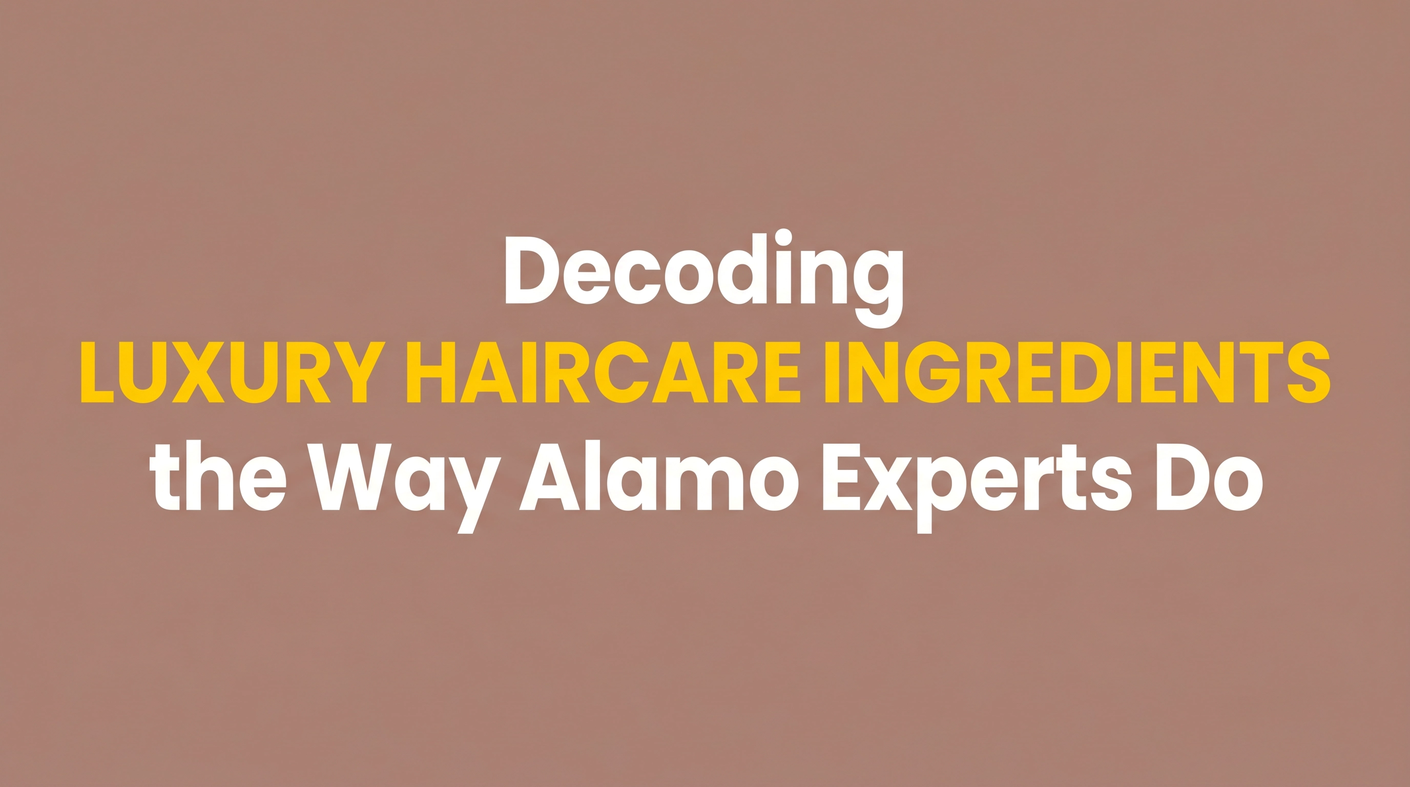 how to read hair product ingredient labels