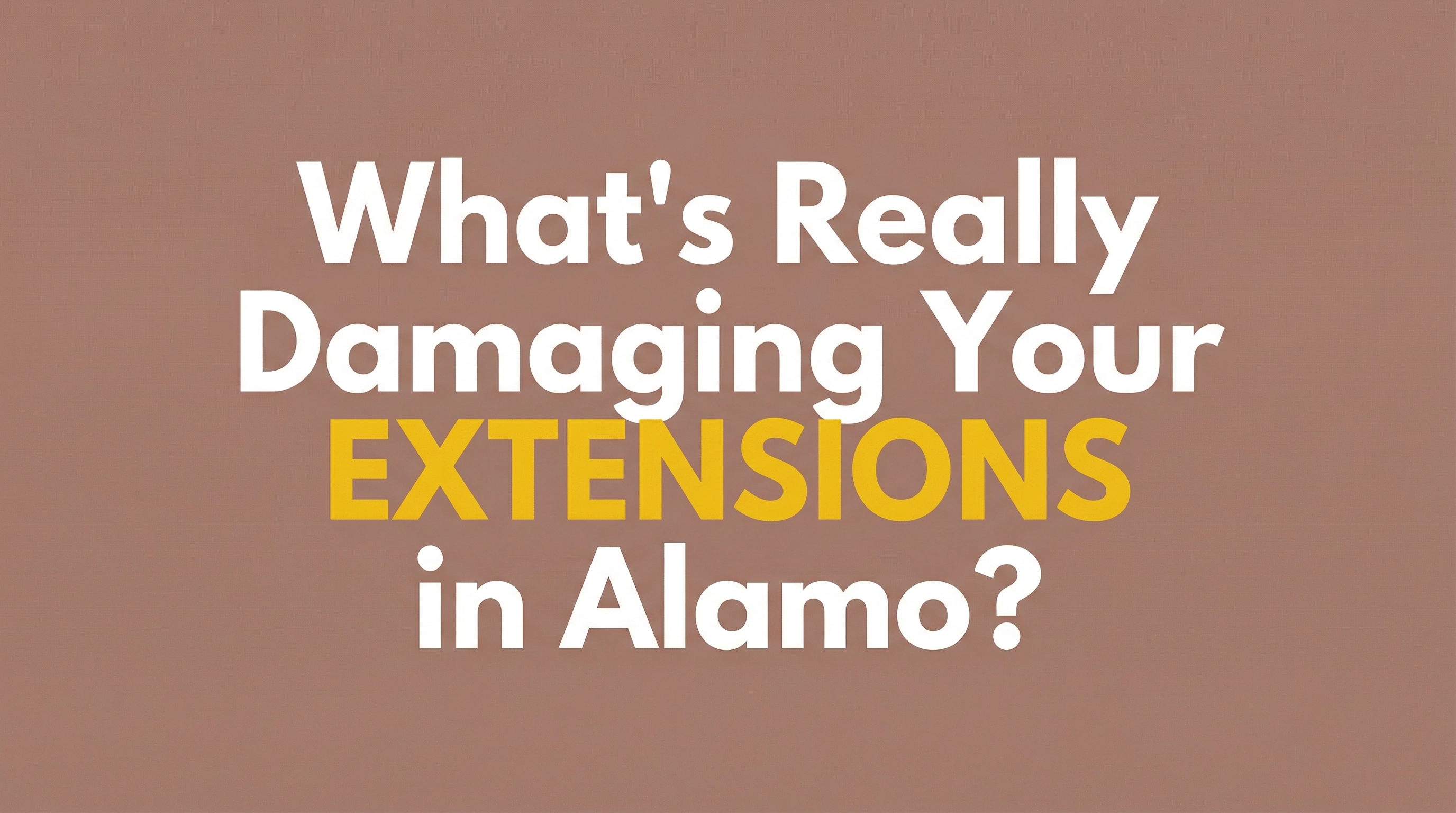 nbr vs traditional extensions hair damage alamo ca