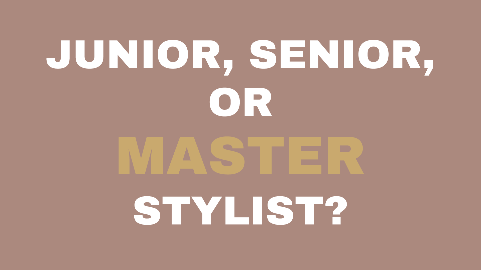 Stylist levels guide at Kinsley + Mane Hair and Extension Lounge, Alamo CA
