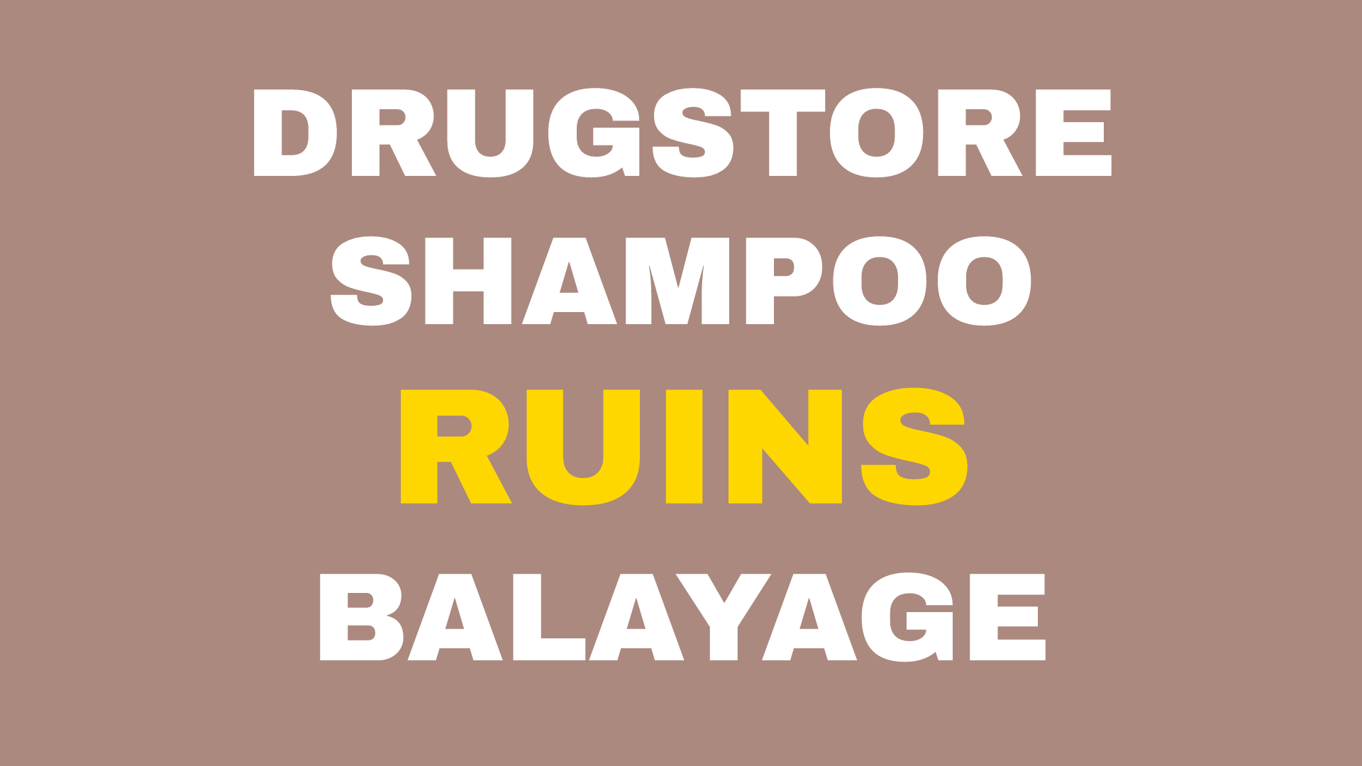 Why Drugstore "Color-Safe" Shampoo Is Ruining Your Balayage in Alamo