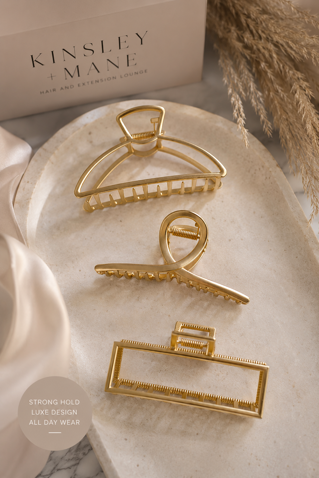 Gold Metal Luxe Hair Clip